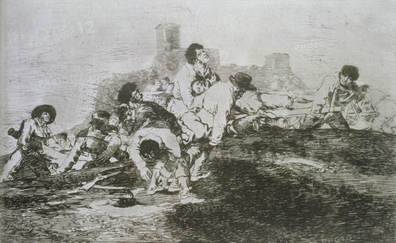 The Disasters of War, a series of etchings by Francisco de Goya (1746-1828), plate 24: 'Aún podrá?