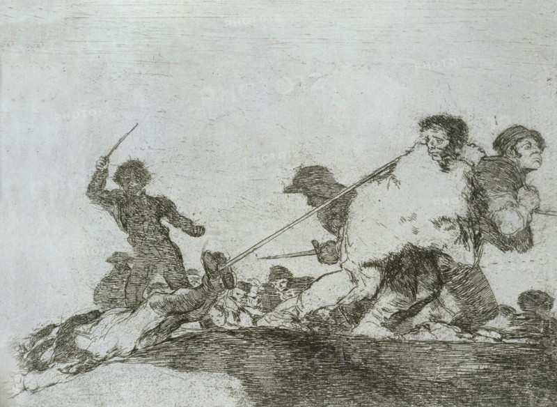 The Disasters of War, a series of etchings by Francisco de Goya (1746-1828), plate 29: 'Lo merecí?