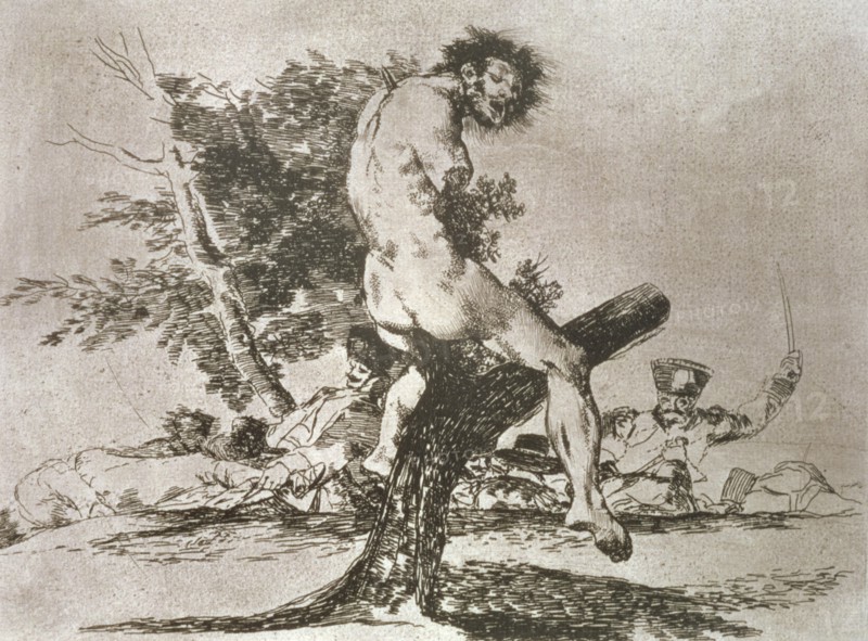 The Disasters of War, a series of etchings by Francisco de Goya (1746-1828), plate 37: 'Esto es p?