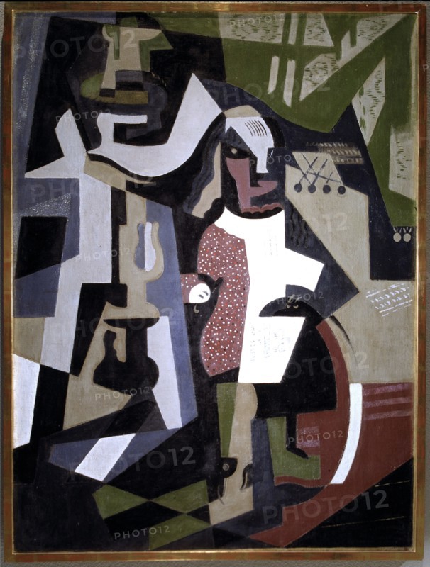 Composition with a personage', by Maria Blanchard, oil 1916.
