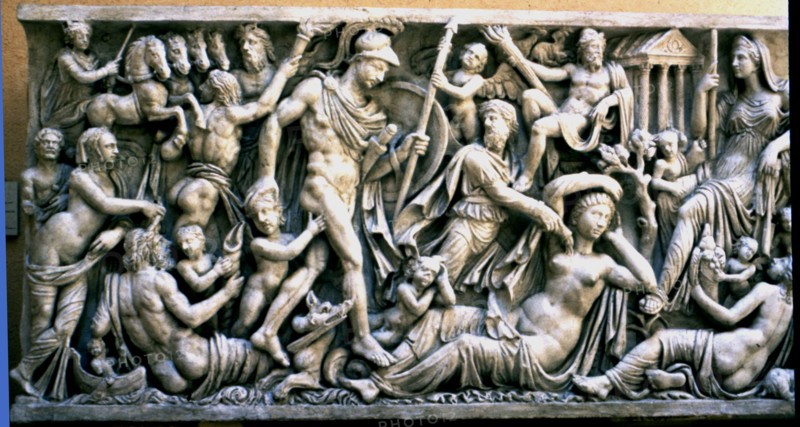 Relief of the Mattei sarcophagus, from the Mattei Palace.