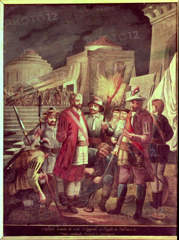 Hernán Cortés evening rush barracks Panfilo Narvaez, leaving it wounded and taken prisoner, the o?