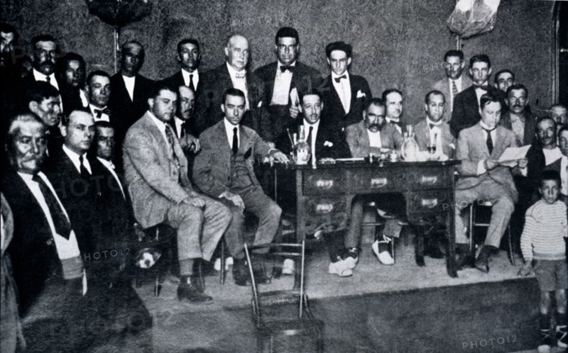 Lluís Companys as president of a 'rabassaire' rally, held in 1922.