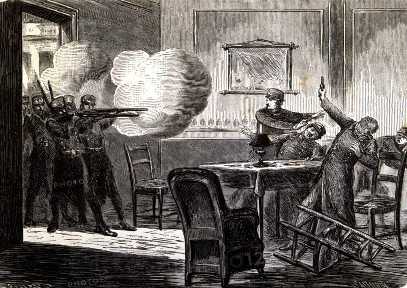 Uprising of 1866, mutiny or revolt of the sergeants at San Gil barracks in Madrid on June 22, 186?
