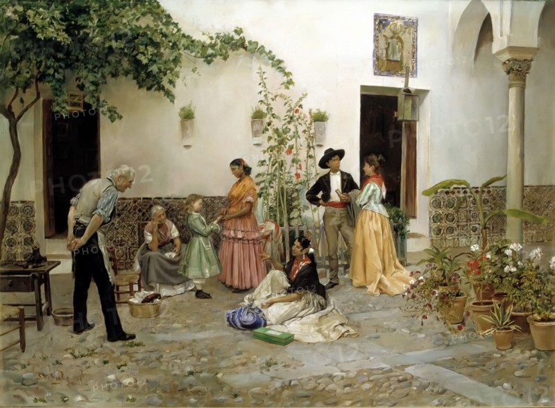The fortune', oil by Pedro de Vega.