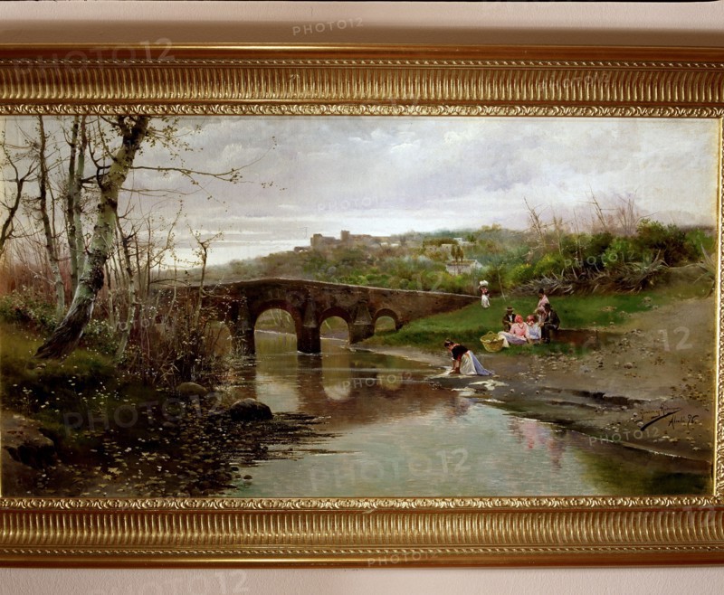 Landscape of Alcala de Guadaira', oil, 1896.