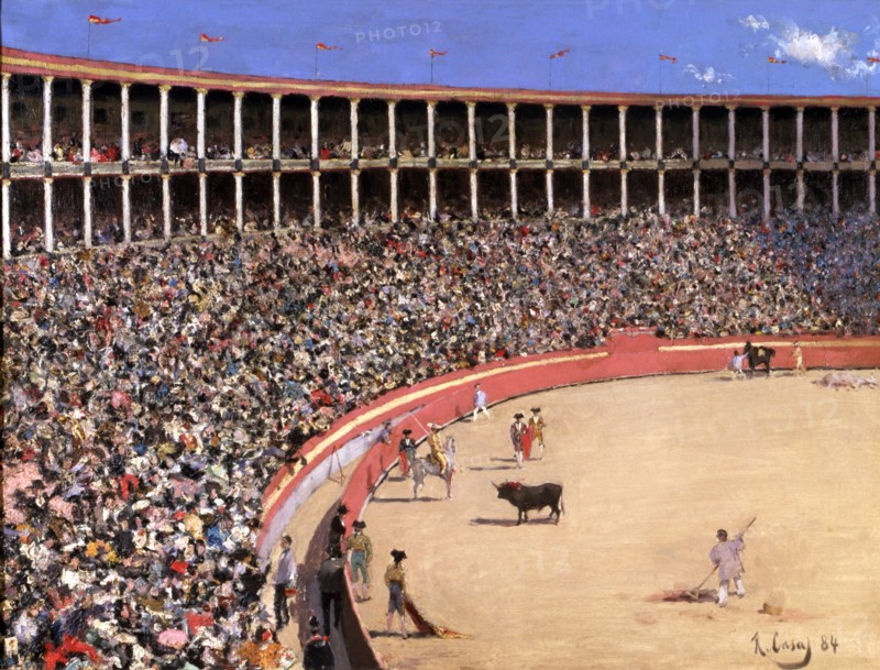 'Bullfighting', 1884, oil by Ramon Casas.