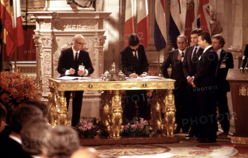 Act of signing the admission agreement of Spain's membership of the European Economic Community, ?