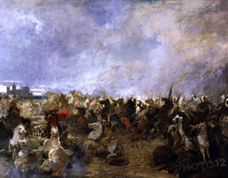 Battle of Guadalete (711), represents the development of the battle with the flight of the Goths ?