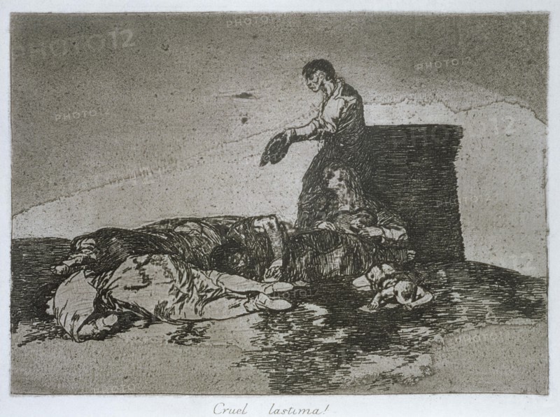 The Disasters of War, a series of etchings by Francisco de Goya (1746-1828), plate 48: 'Cruel lás?