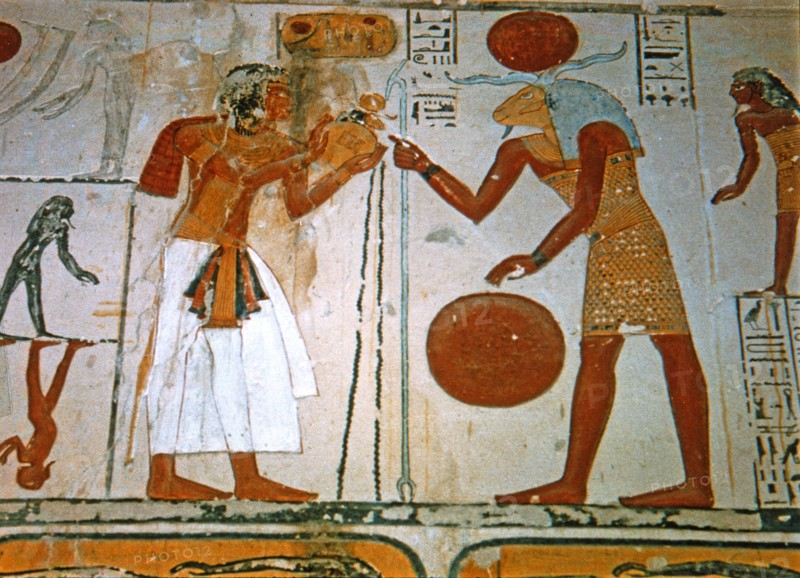 Frescoes from the tomb of Ramses IX.