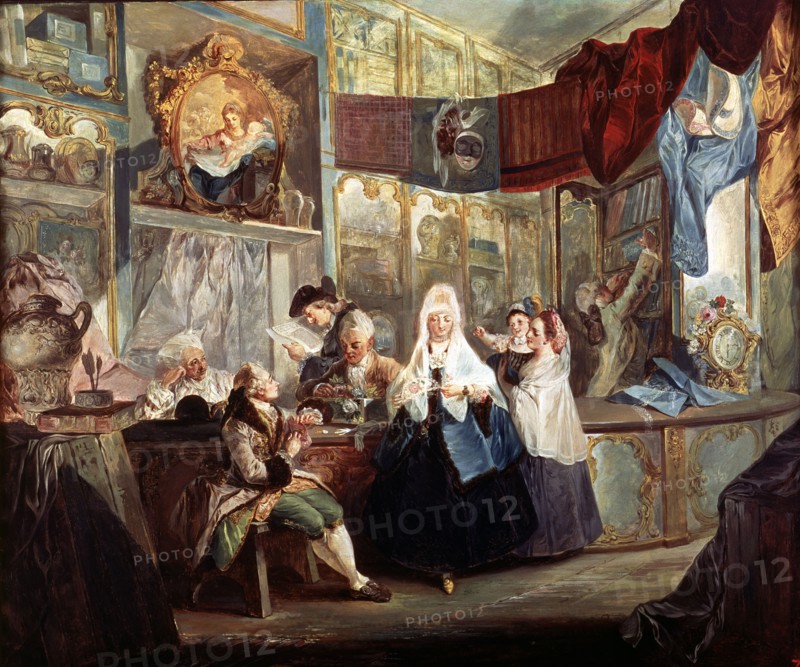The Store', oil by Luis Paret y Alcazar, 1772.