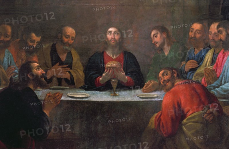 The Last Supper', oil on canvas, made in Barcelona or Tarragona towards 1710-1720 by Antonio Vila?