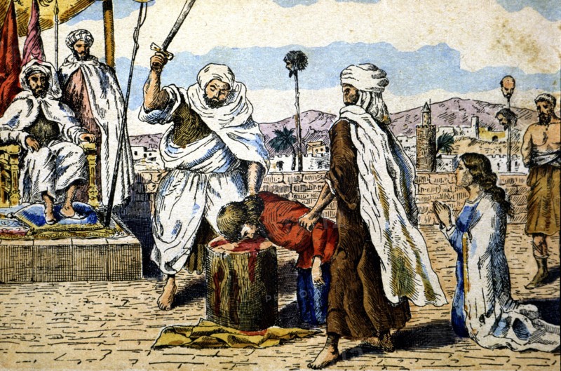 Persecution of Christians of Córdoba (822-852) by the Emir Abd-al-Rahman II, including Saint Eulo?