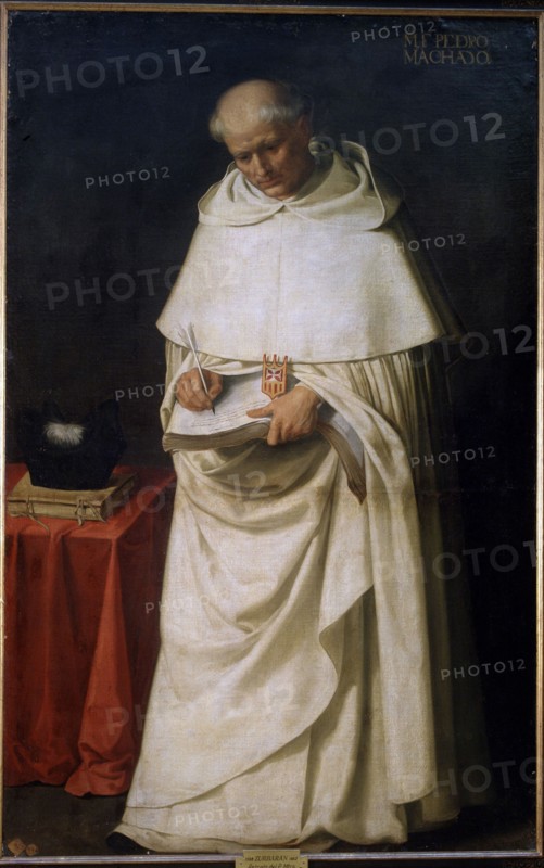 Portrait of Fray Pedro Machado', oil by Zurbarán.