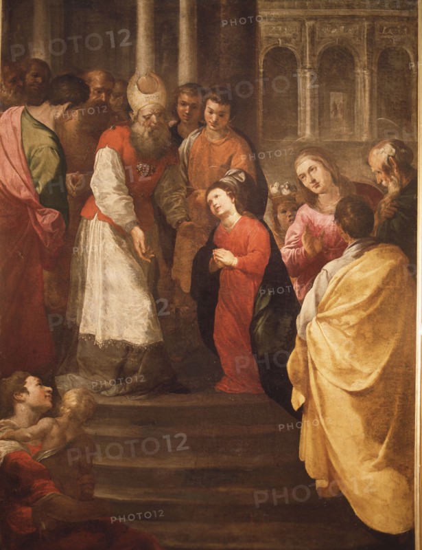 Presentation of the Virgin in the temple', oil by Francisco de Herrera.