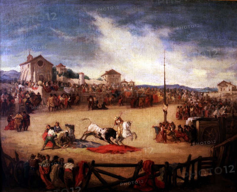 'Bullfighting', by Eugenio Lucas Padilla.