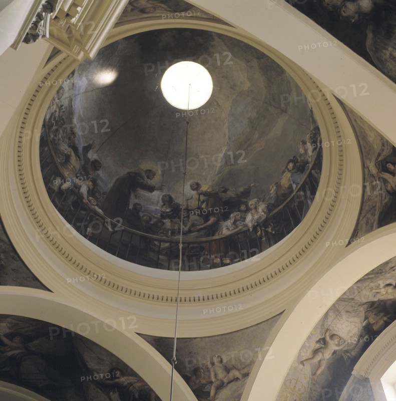 Mural paintings in the ceiling of the Church of San Antonio de la Florida.