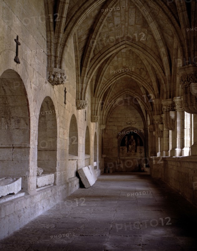 Cloister and north gallery of the Cathedral of Ciudad Rodrigo (Salamanca).