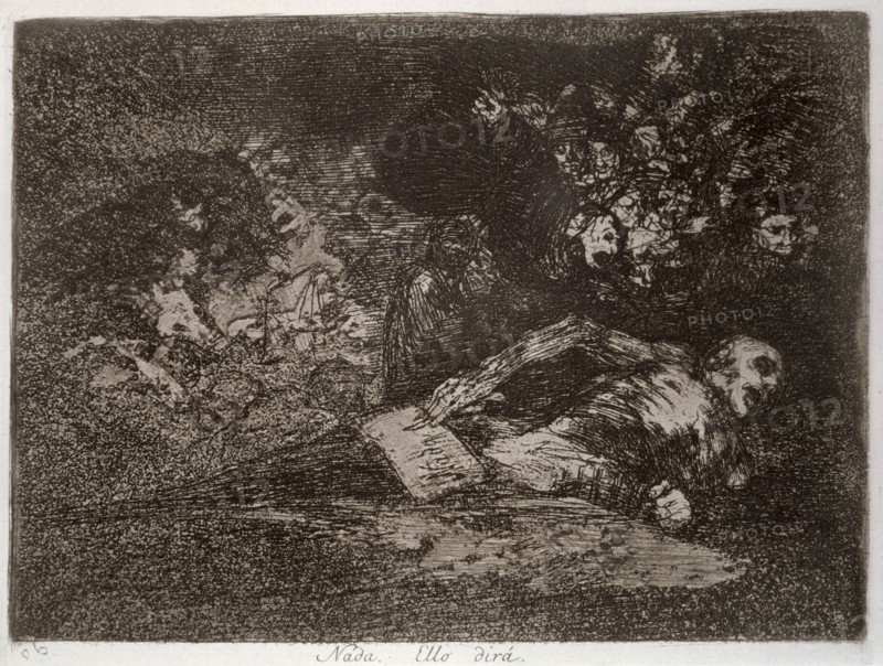 The Disasters of War, a series of etchings by Francisco de Goya (1746-1828), plate 69 (without nu?