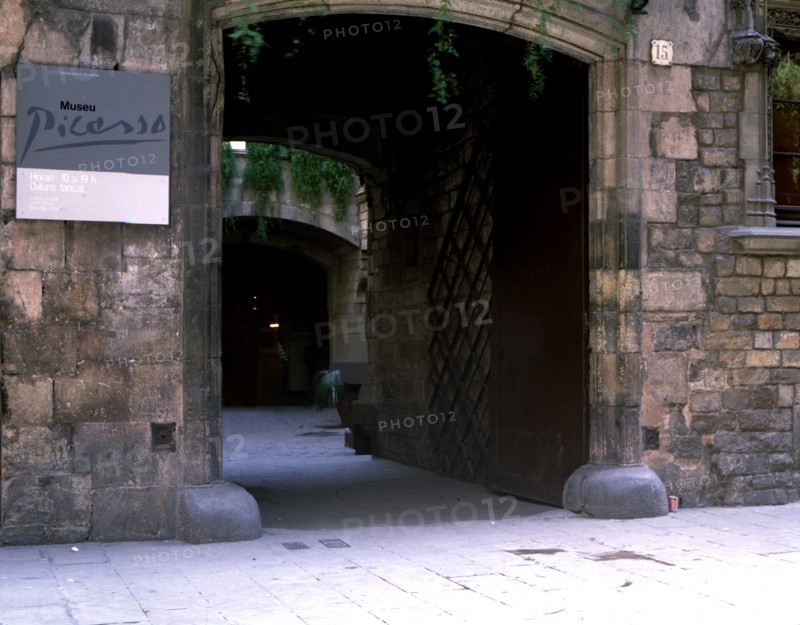 Entrance of the Picasso Museum in Barcelona.