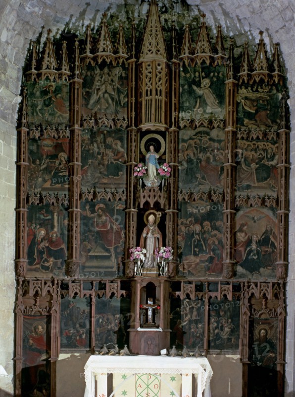 Altarpiece of Saint Martin, from the Church of Saint Martin of Tours de Capella, painting by Pedr?