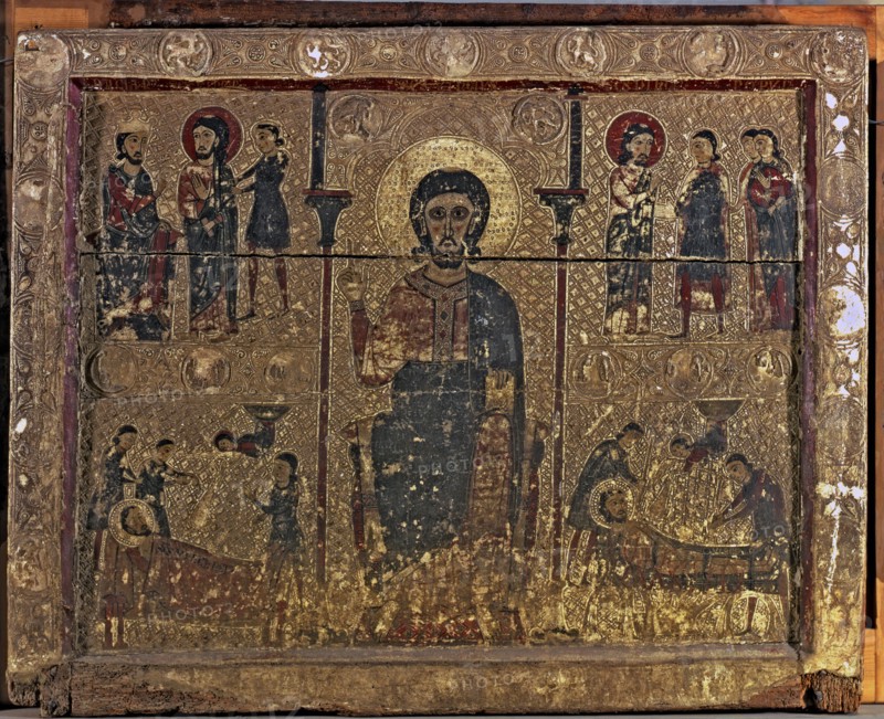 Frontal of the altar of San Vicente, tempera painting from the church of San Vicente Martyr of Tr?