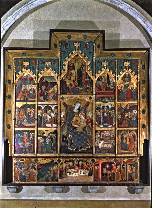 Altarpiece of the Virgin, c. 1360. Tempera painting from the Sigena monastery (Huesca).