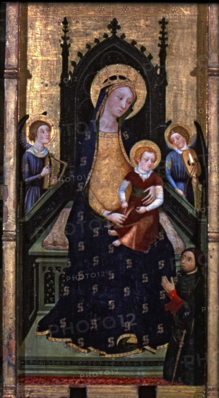 Central detail of the altarpiece of the Virgin of Abella de la Conca, tempera on wood, from the c?