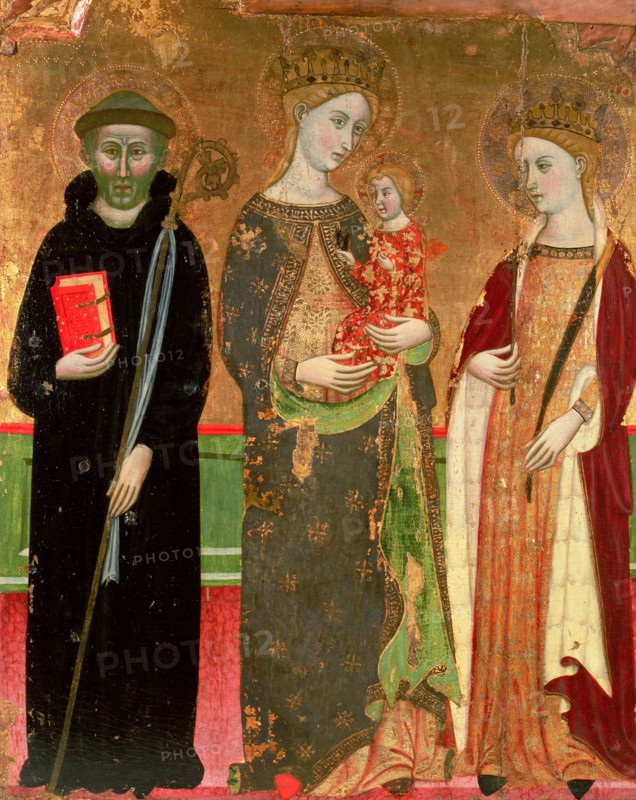Virgin and Child, Saint Benedict and Saint Olive.