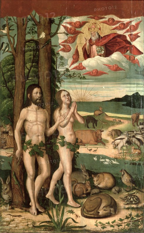 Adam, Eve and the Creation.