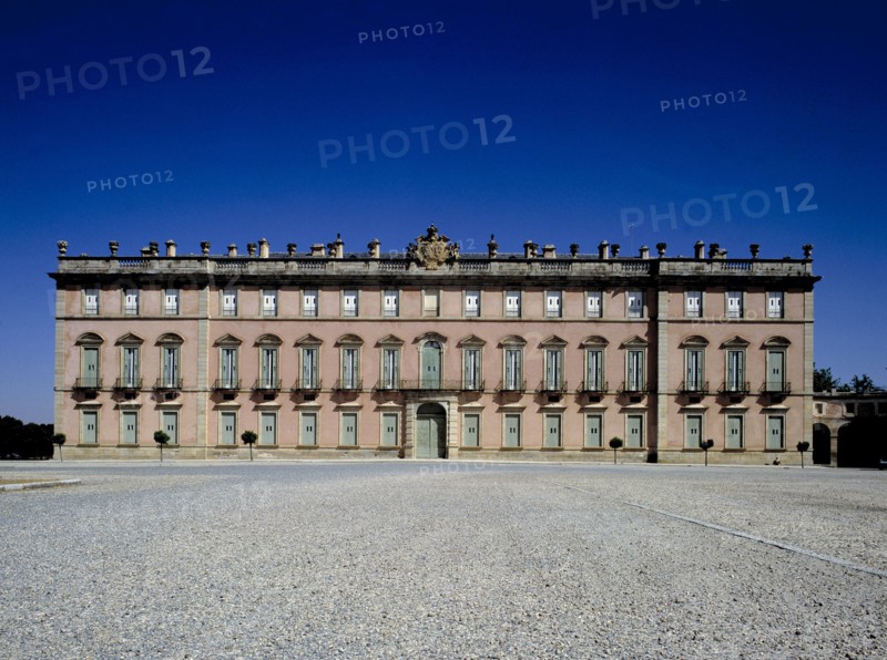 Main façade of the Royal Palace of Riofrio (Segovia), built by order of Queen Elizabeth Farnese i?