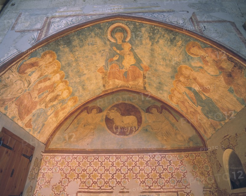 Mural of the chapel of St. Thomas in the Old Cathedral of Lleida, Old Cathedral, dated 1275.