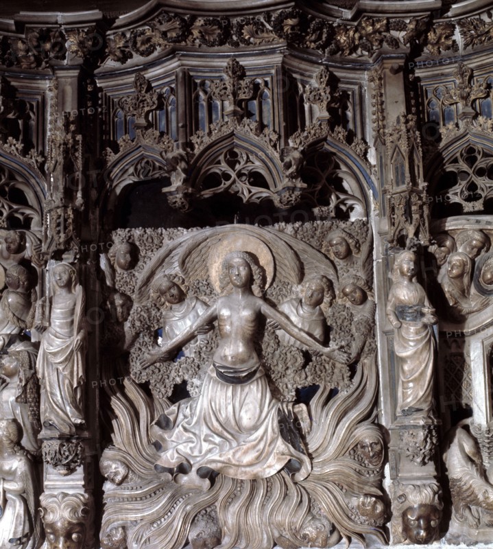 Martyrdom of Santa Tecla', detail of the predella in the main altar of the cathedral of Tarragona.