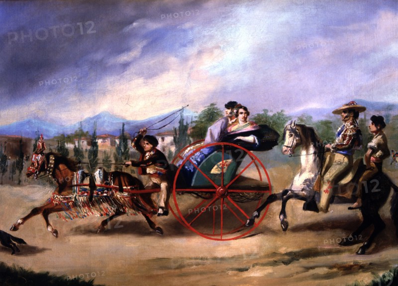 'To the bulls!' Oil by Francisco de Paula Bringas.