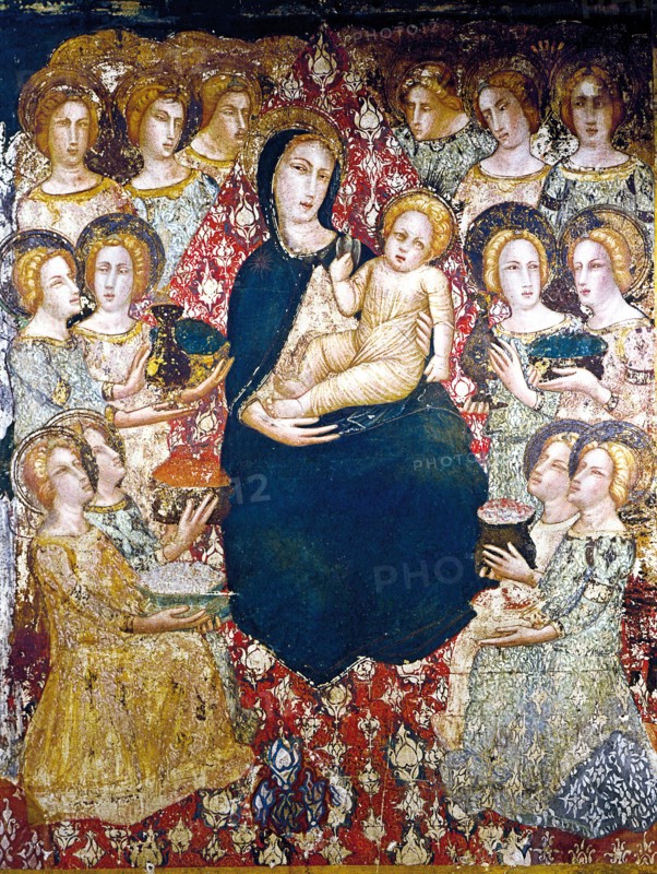 Offerings to Mary and the Child Jesus' by Ferrer Bassa.