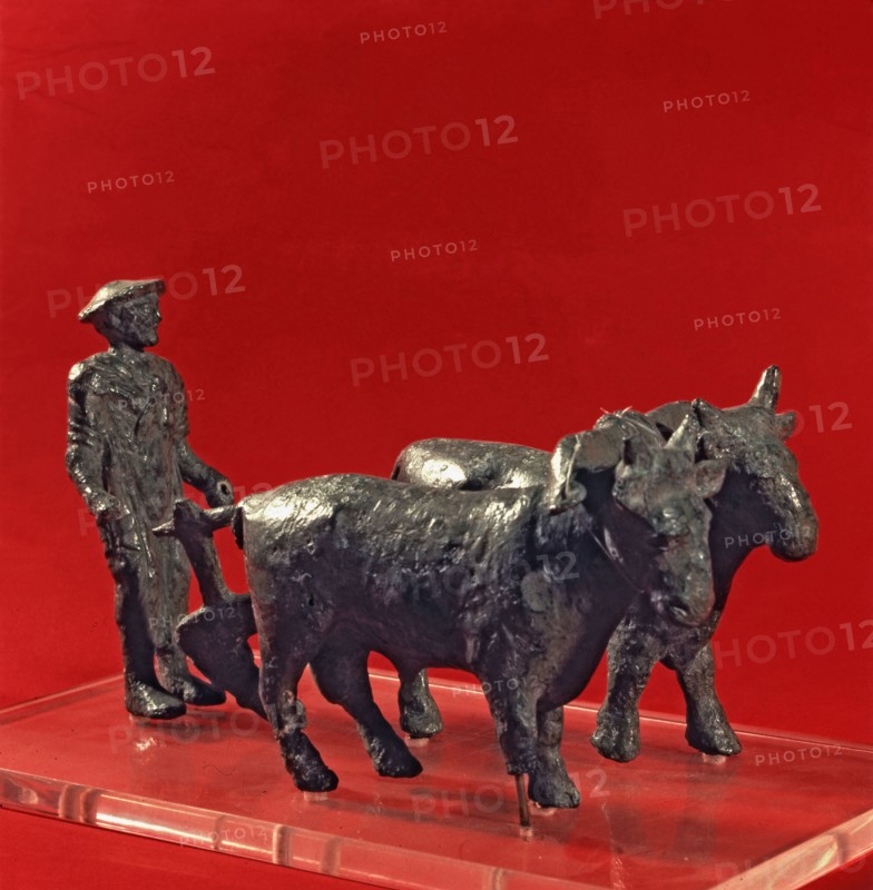 The farmer of Arezzo, bronze Sculpture, from Arezzo.