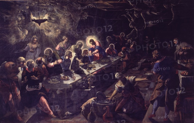 The Last Supper', 1592 - 1594, by Tintoretto.