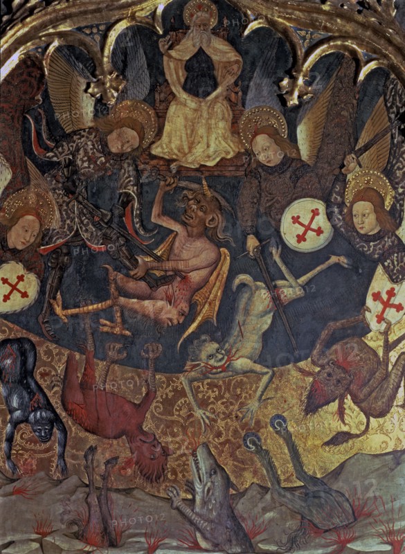 'The rebellion of the Angels', table of the altarpiece of Saint Michael, in the church of Santa ?