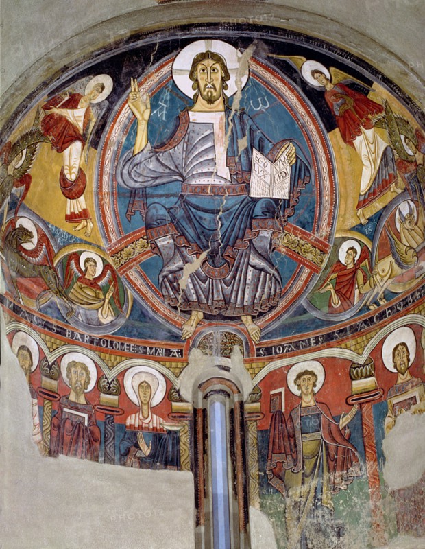 Pantocrator in the apse of the church of Sant Climent de Taüll in the Vall de Boi (Boi Valley), A?