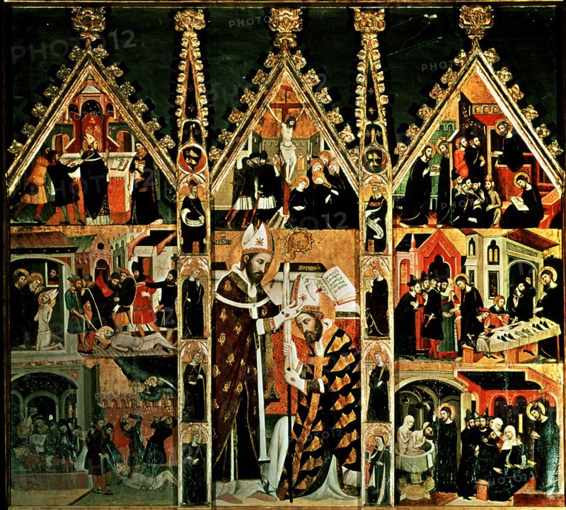Altarpiece of St. Mark and St. Ania, Painted around 1346 by the Painter introducer of Italian-Got?