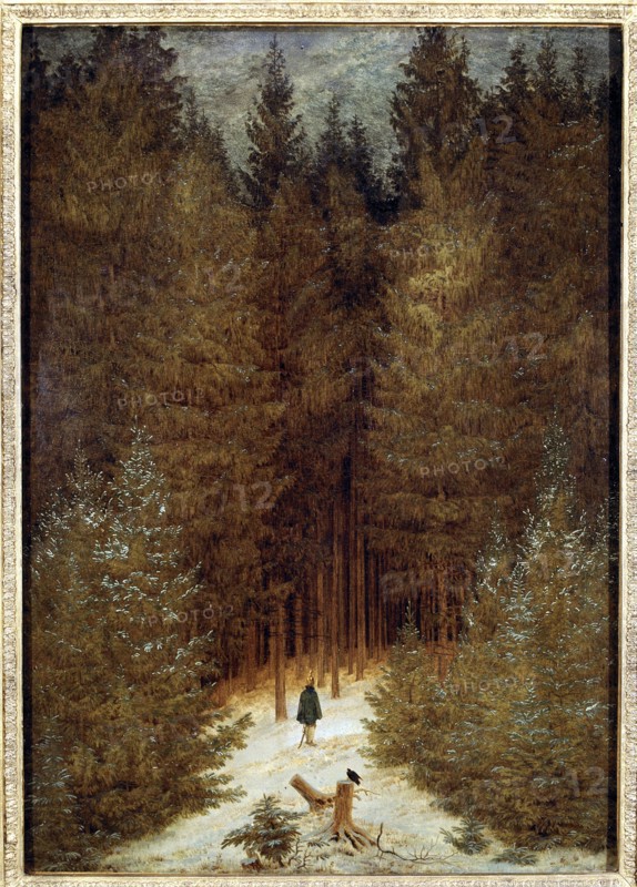 'Hunter in the forest', 1813 - 1814 by Caspar Friedrich.