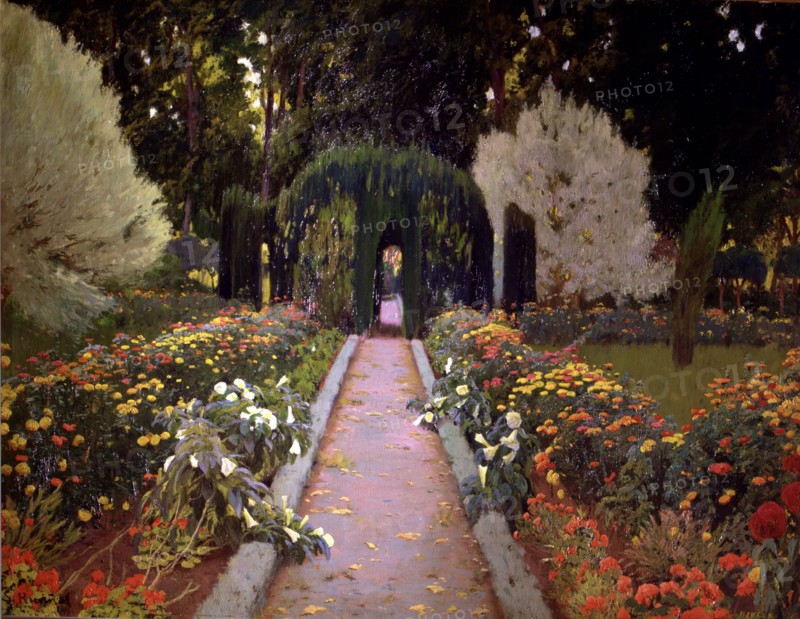 'Gardens of Aranjuez (The Arbour)' 1907 by Rusiñol.