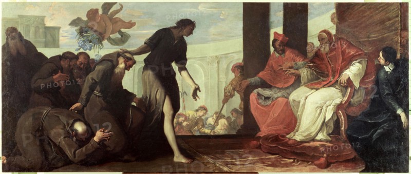 'Paul III approves the order of the Capuchins', by Sebastiano Ricci.