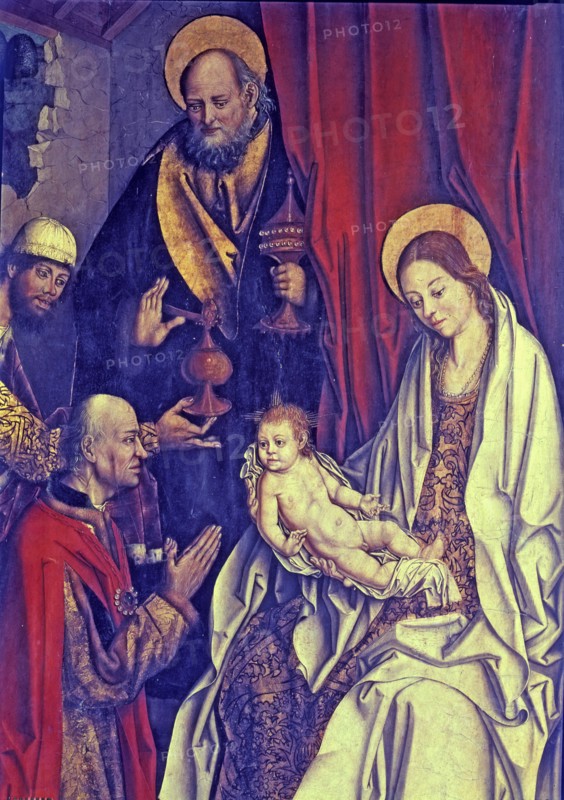 Detail of the 'Epiphany', table by Fernando Gallego.