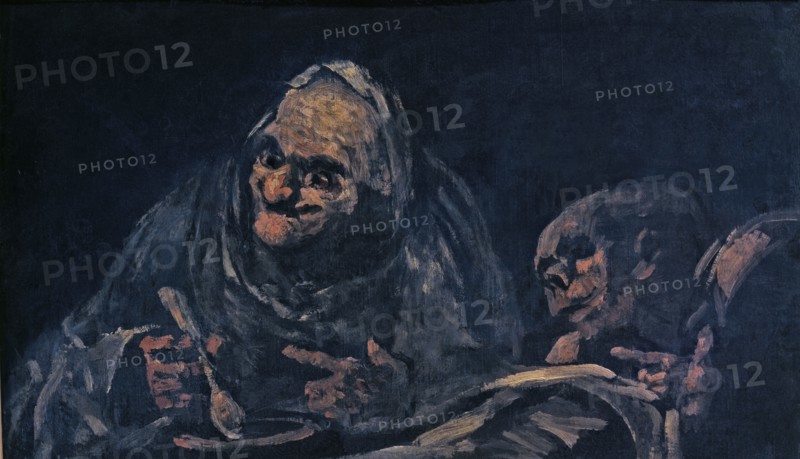 Two old men eating soup' by Goya.