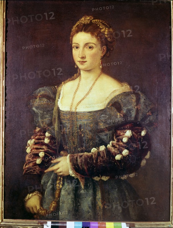 'The Beauty', portrait of woman by Tiziano.