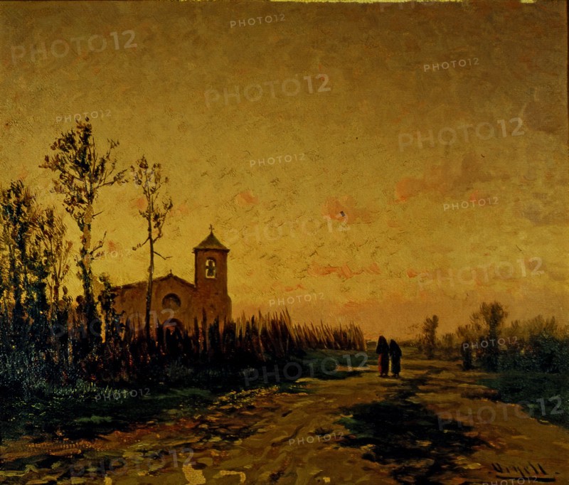 'Twilight Landscape' by Modest Urgell.