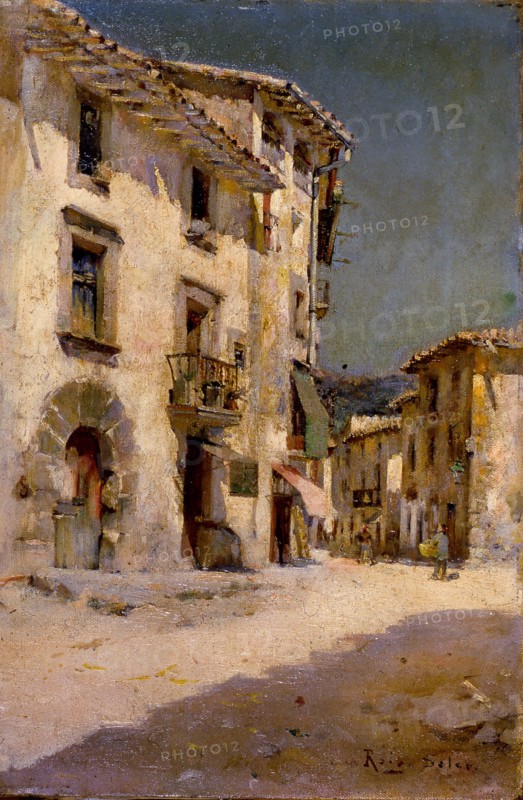 'Street of a village' by Joan Roig Soler.