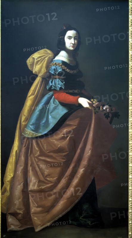 'Saint Elizabeth of Portugal', oil painting by Zurbarán.